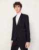 Tuxedo Jacket With Satin Navy Blue